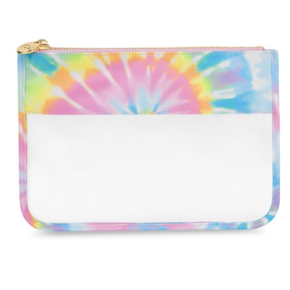 tie dye classic clear flat pouch STONEY